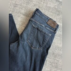 PAIGE Dark Blue Slim Fit Jeans